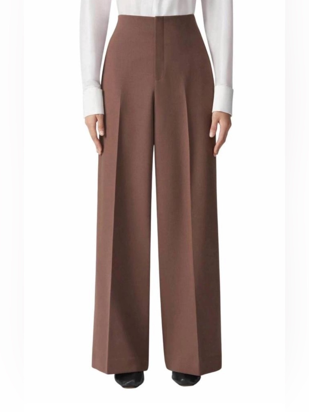 LAFAYETTE 148 Thames Wide Leg Wool Pant Size 18